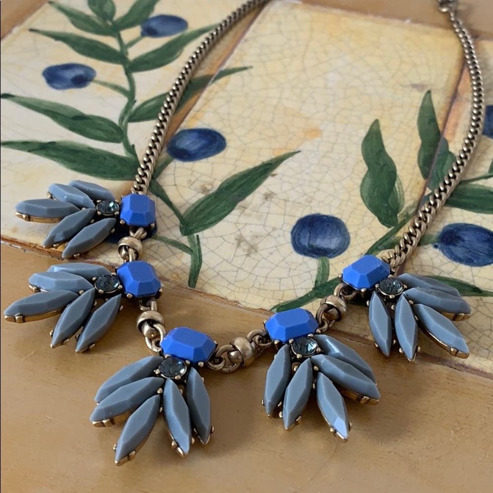 J.Crew Blue Statement Necklace